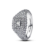 Pavé Square Cocktail Ring