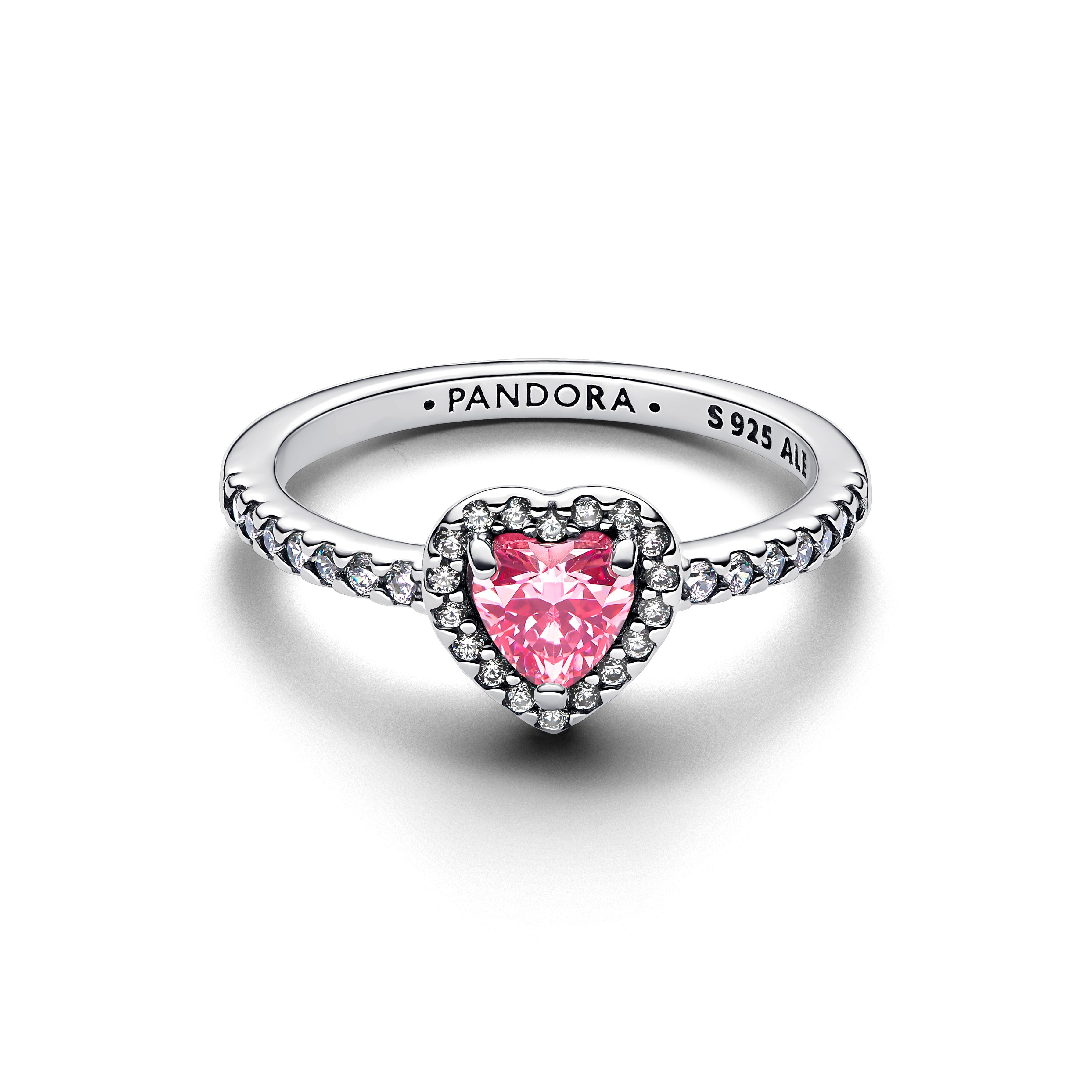 Elevated Pink Heart Ring