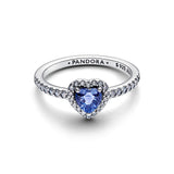Sparkling Elevated Heart Ring