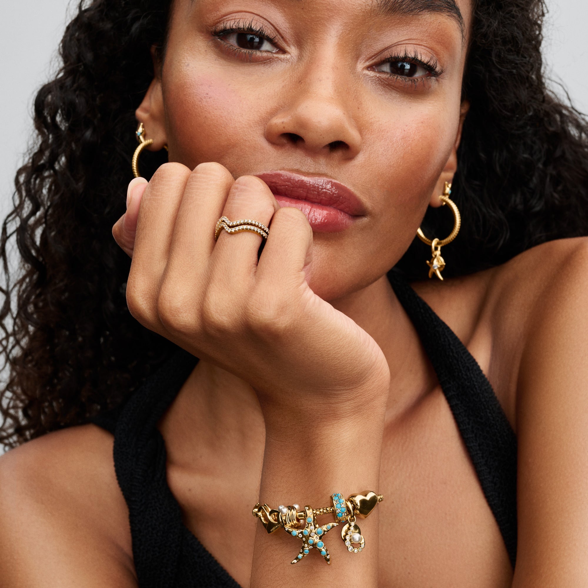 Aqua Blue Clip Charm