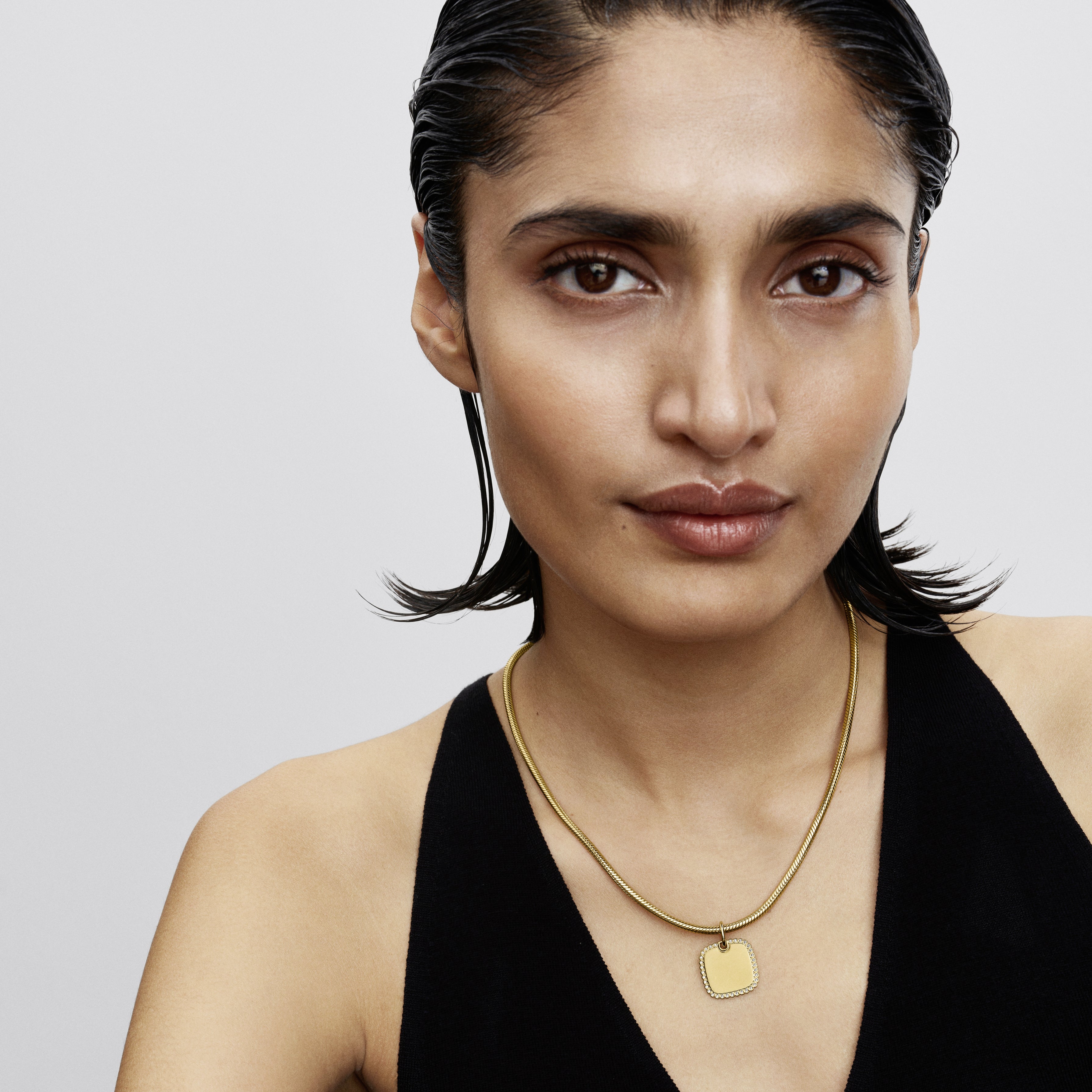 Engravable Square Tag Pendant