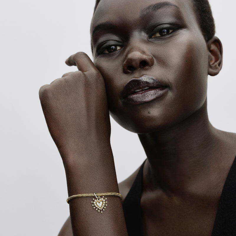 Radiant Heart Double Dangle Charm