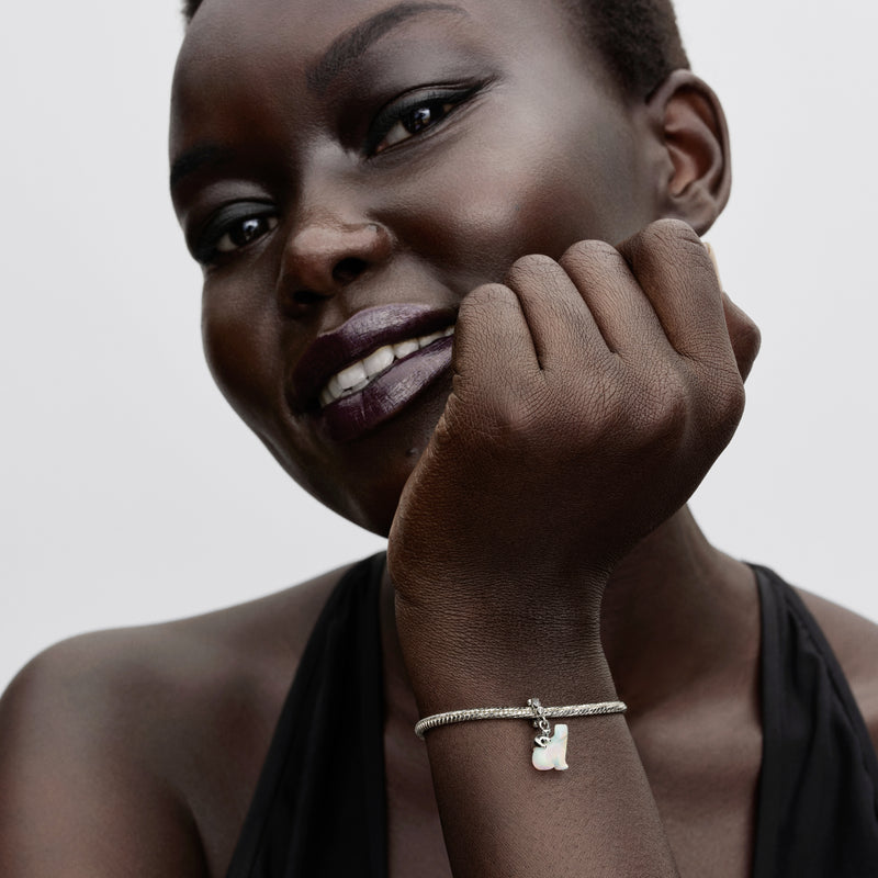 Polar Bear Mother & Cub Dangle Charm