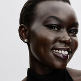 Square Halo Stud Earrings