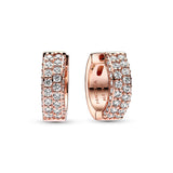 Pandora Timeless Pavé Double-row Hoop Earrings