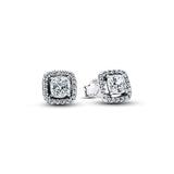 Square Halo Stud Earrings