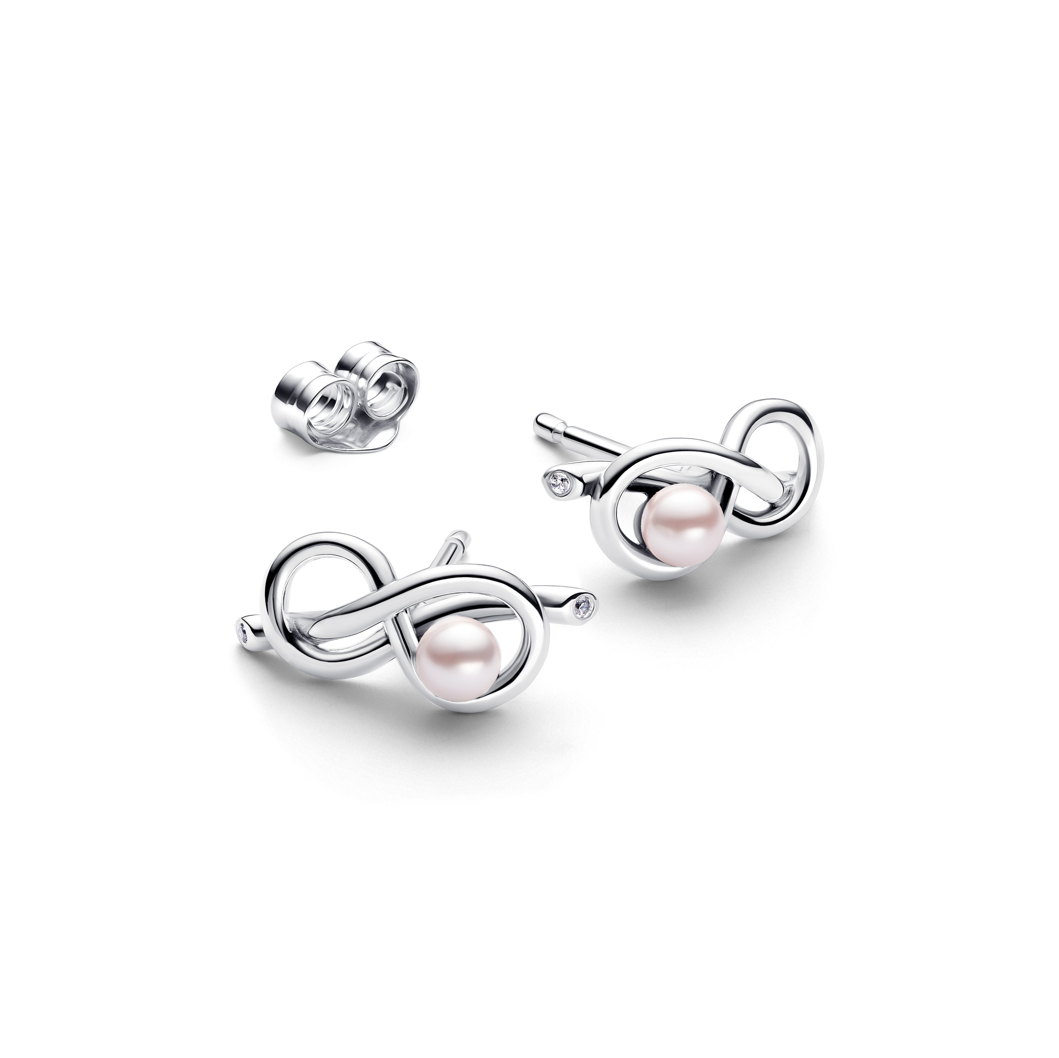 Infinity Knot Stud Earrings