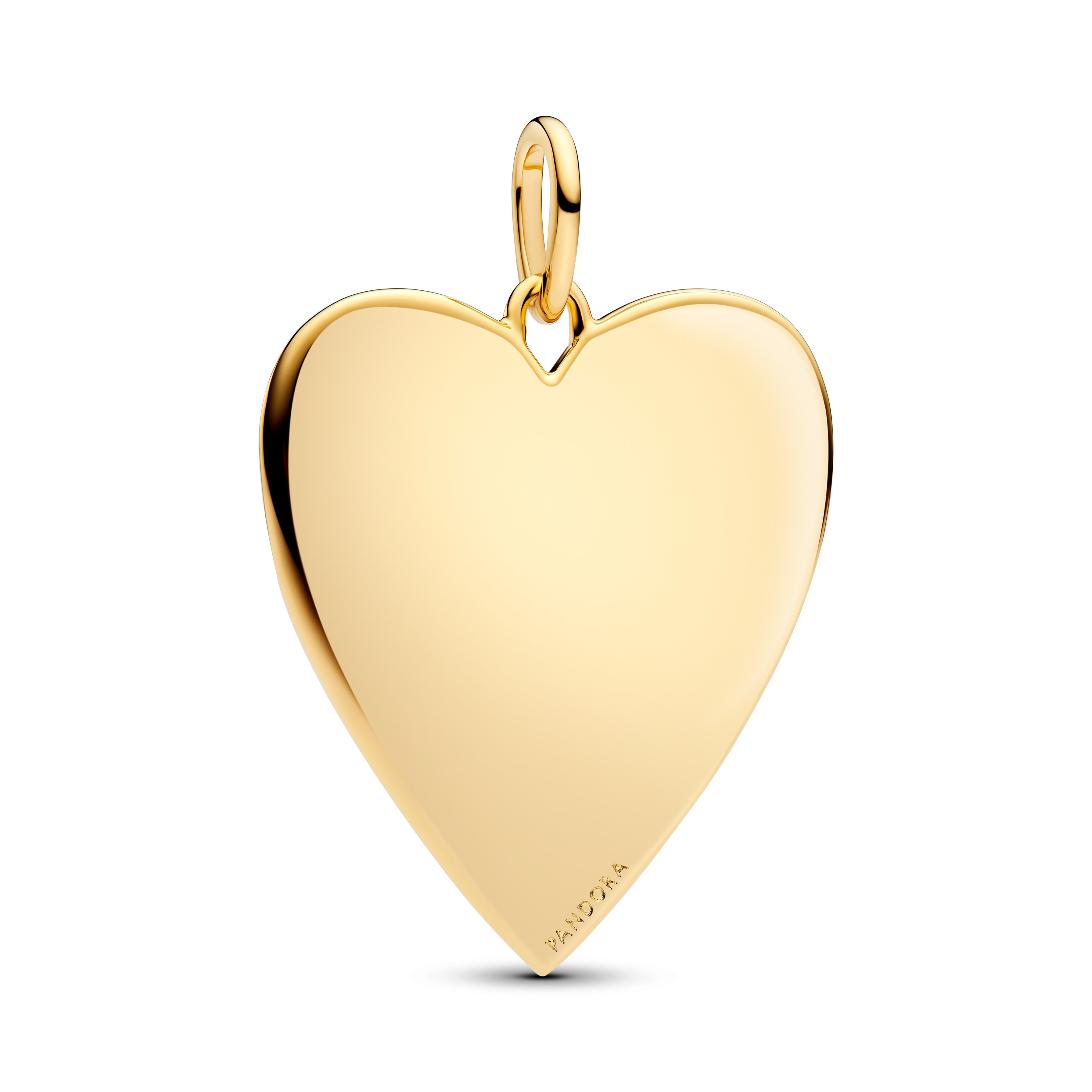 Engravable Heart Oversized Tag Pendant