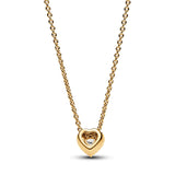 Sparkling Heart Collier Necklace