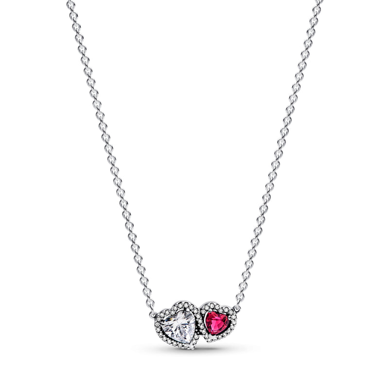 Halo Hearts Pendant Necklace