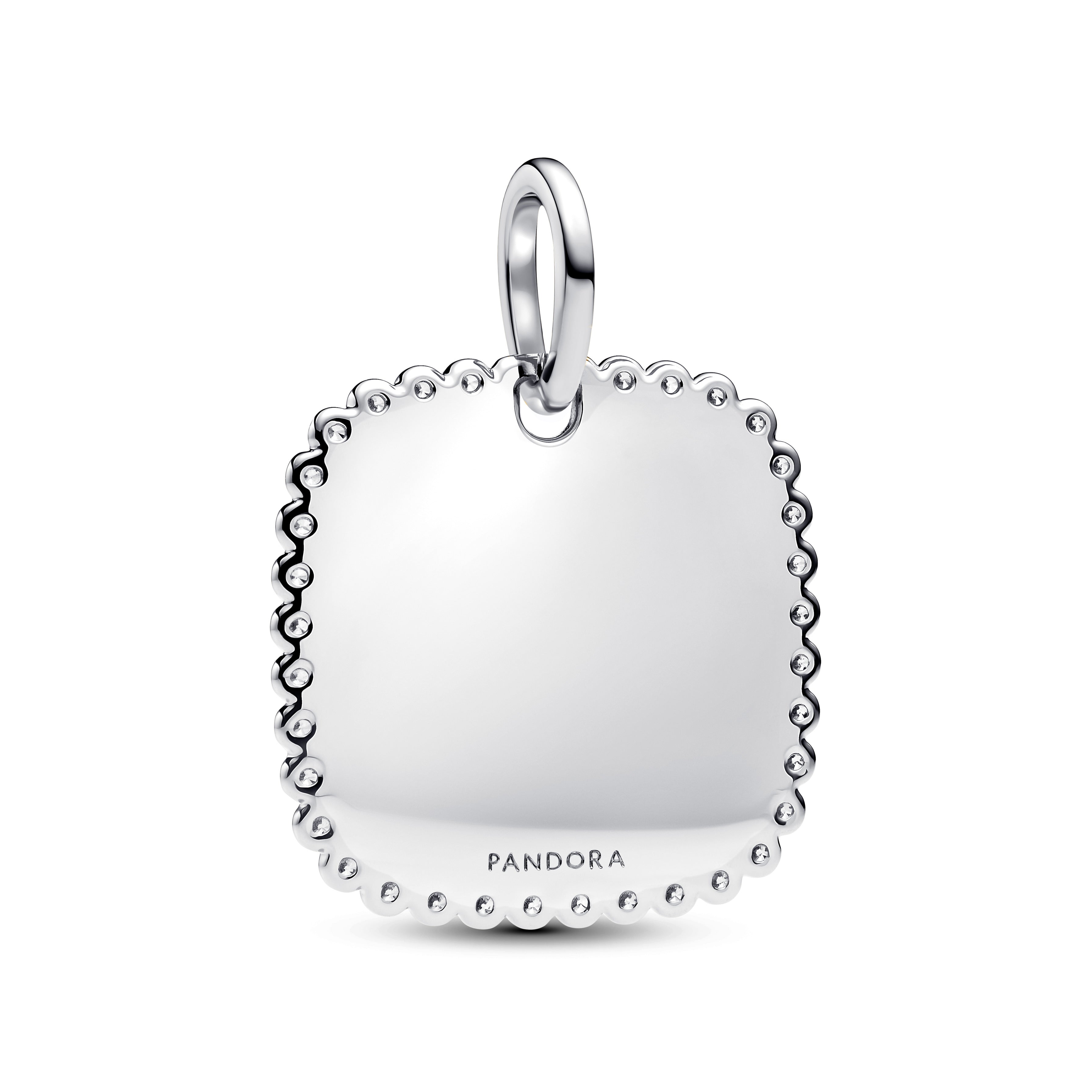Engravable Square Tag Pendant