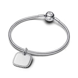 Engravable Square Tag Pendant