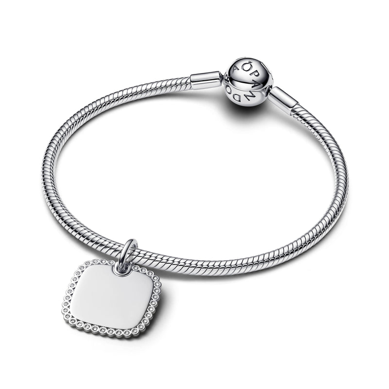 Engravable Square Tag Pendant