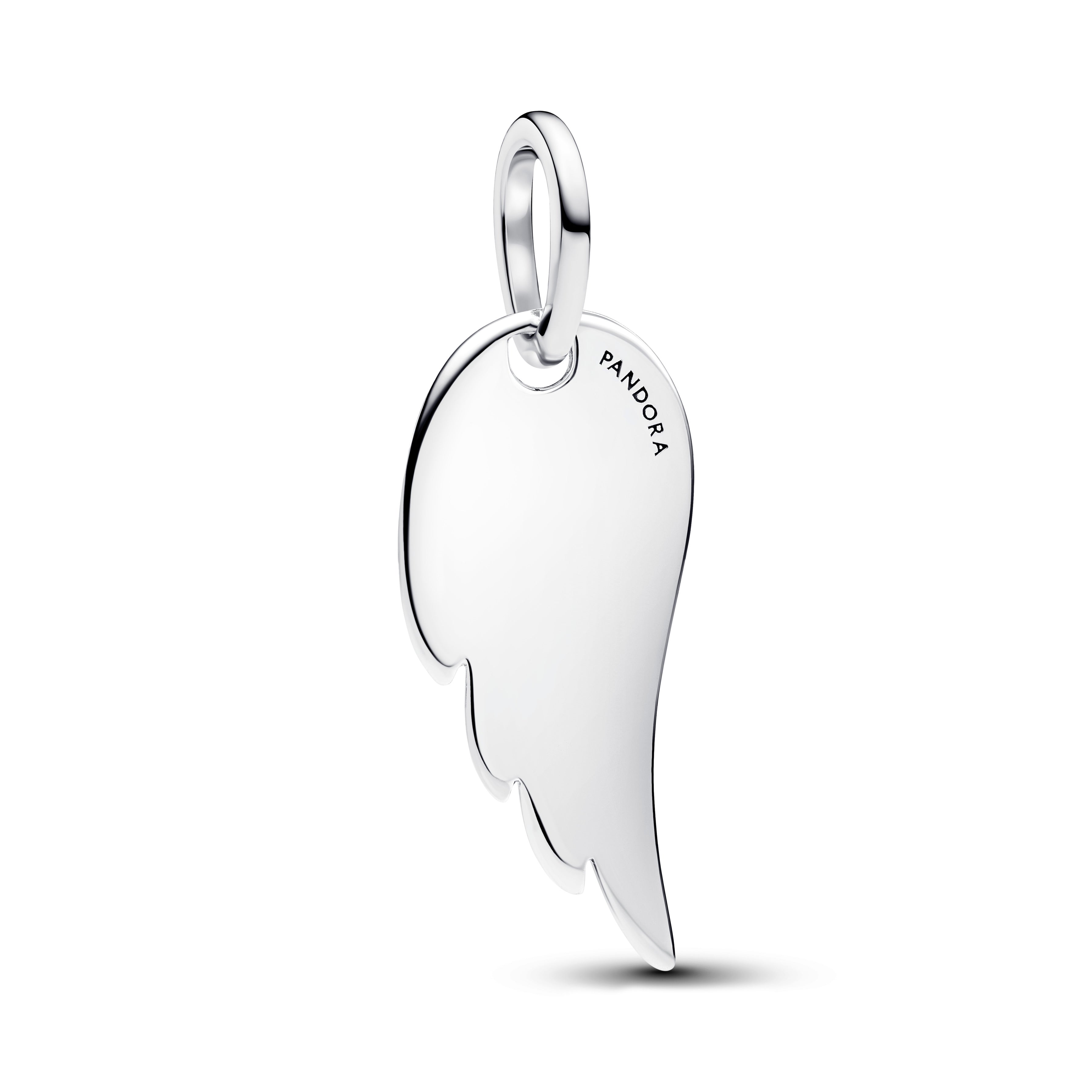 Engravable Angel Wing Tag Pendant