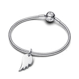 Engravable Angel Wing Tag Pendant