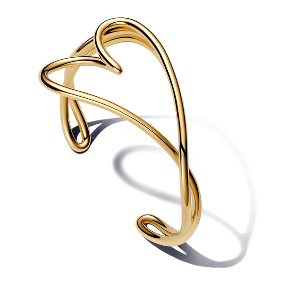 Organically Shaped Heart Bangle