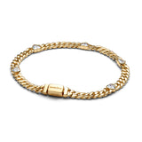 Heart Cuban Chain Bracelet