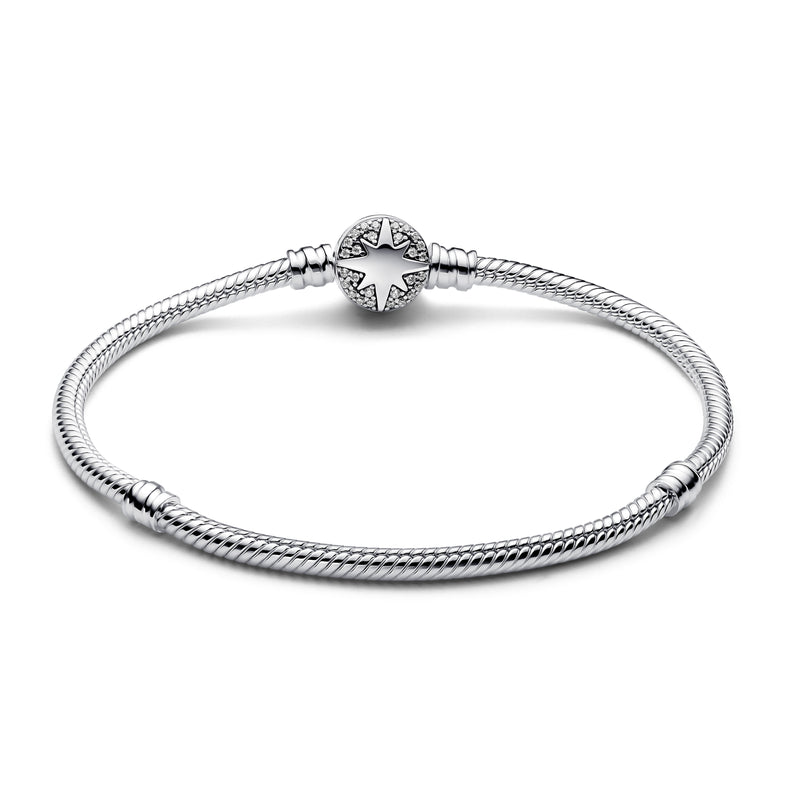 North Star Clasp Snake Chain Bracelet