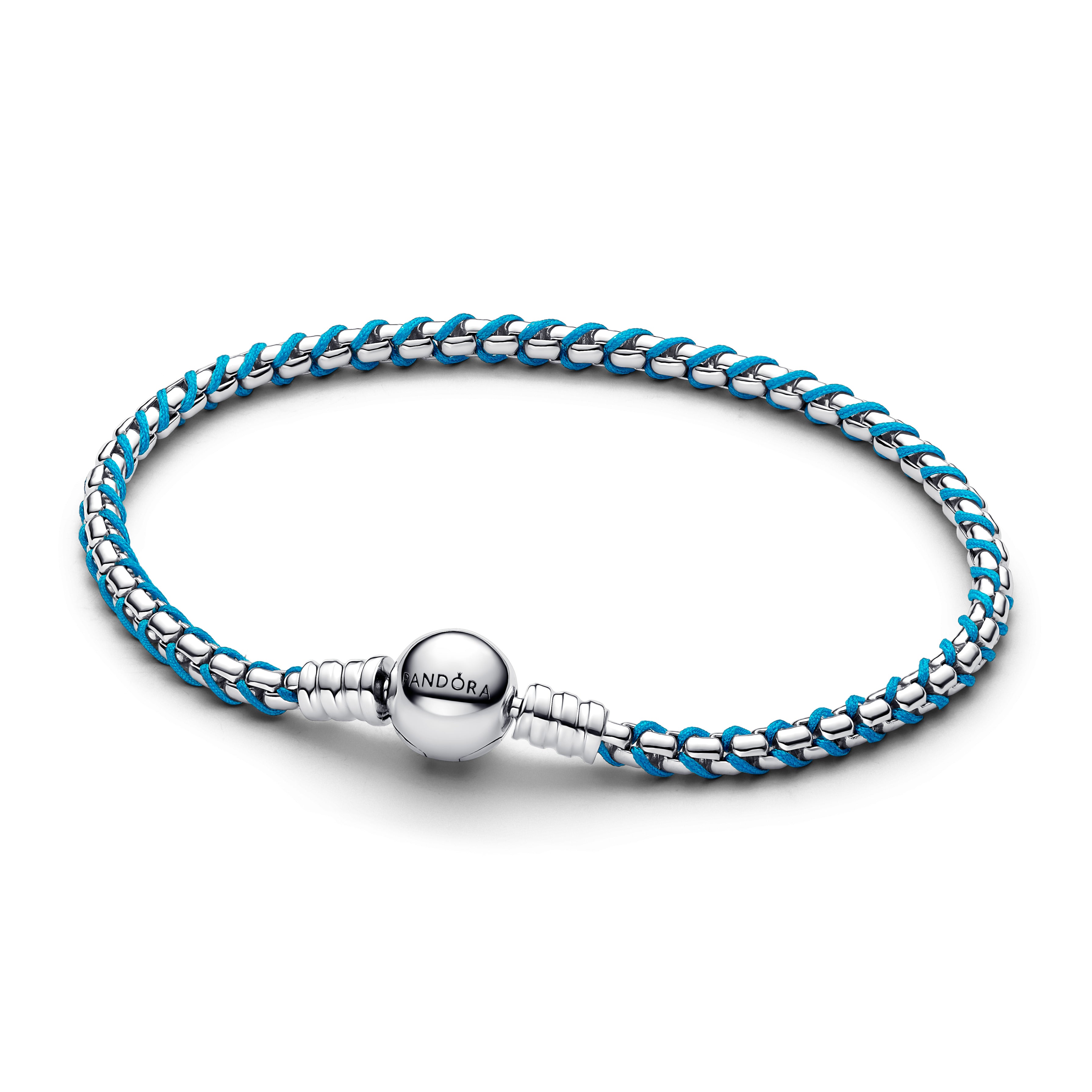 Blue Cord Snake Chain Bracelet