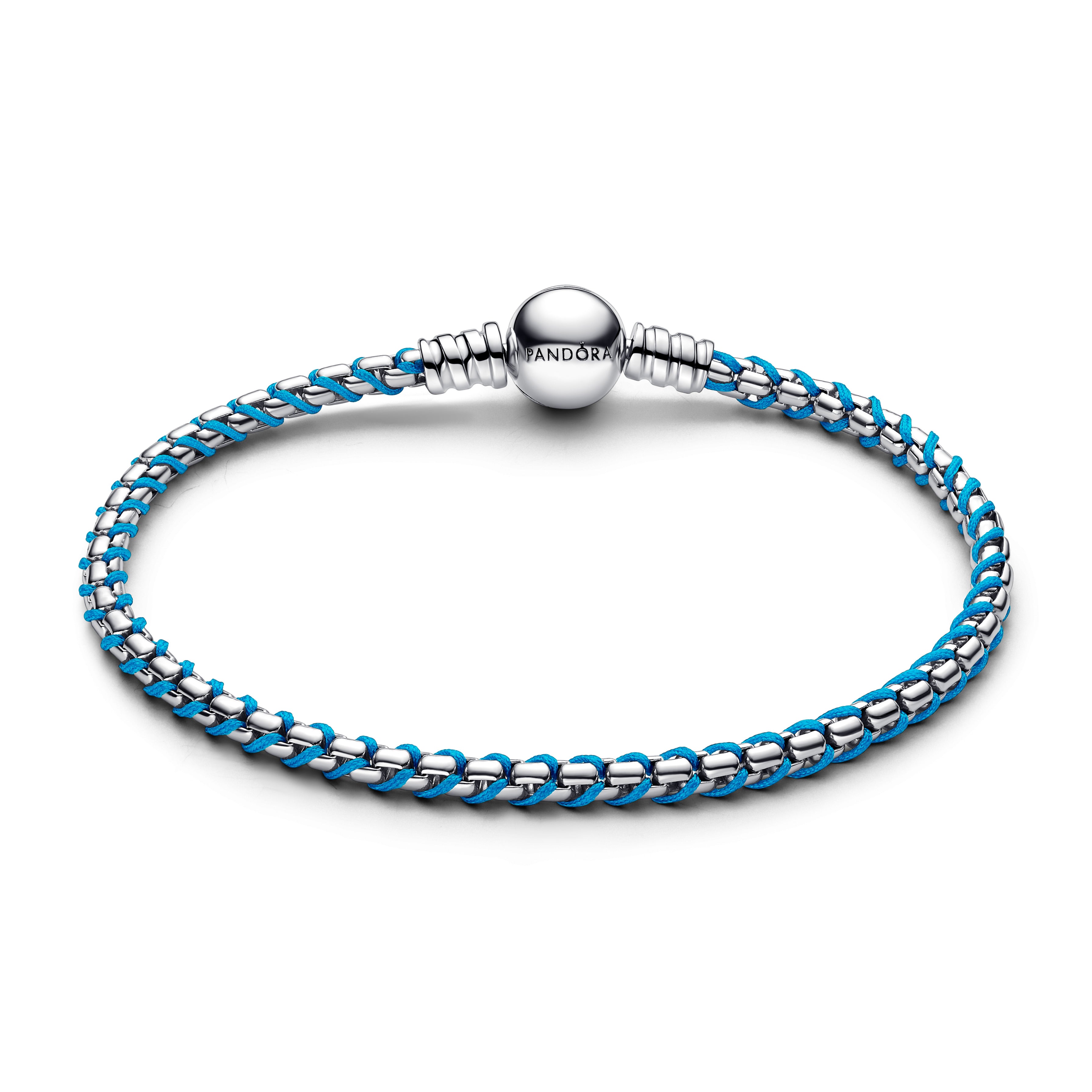Blue Cord Snake Chain Bracelet