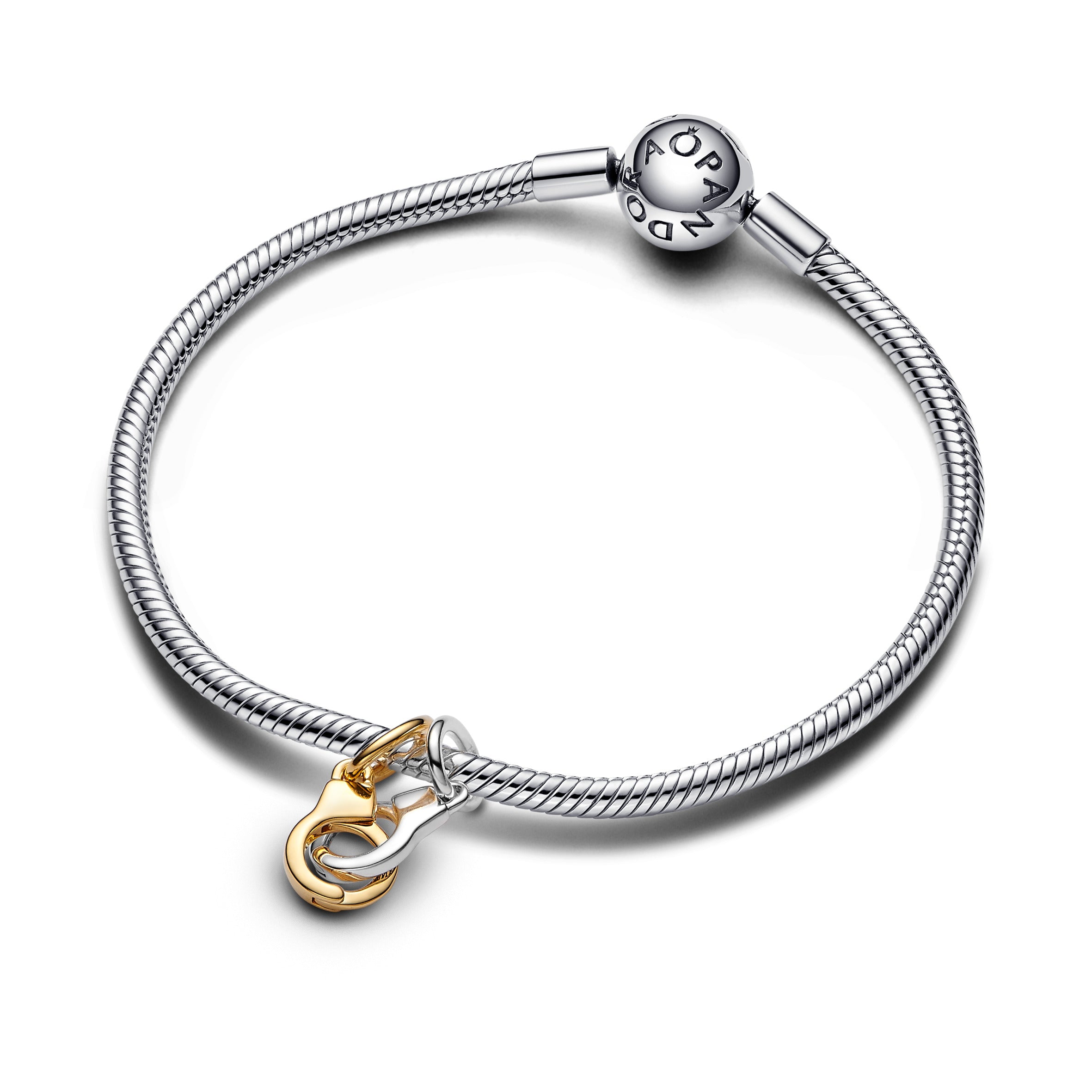 Openable & Splittable Handcuffs Dangle Charm