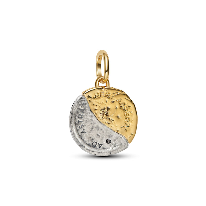 Sun and Moon Medallion Charm