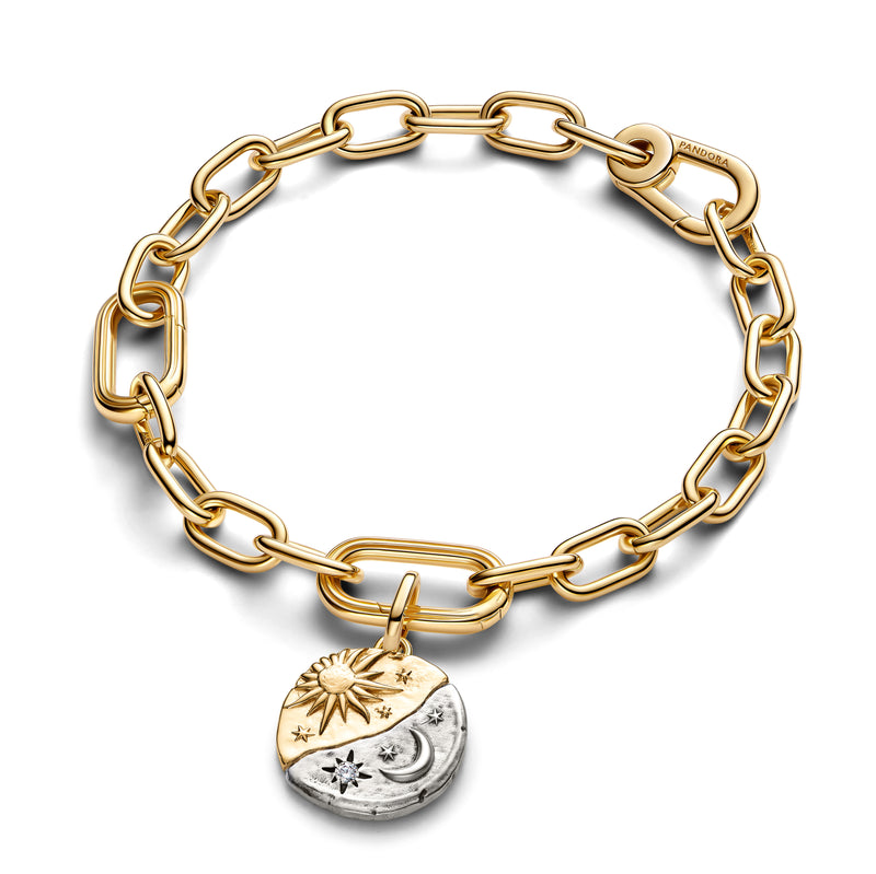 Sun and Moon Medallion Charm