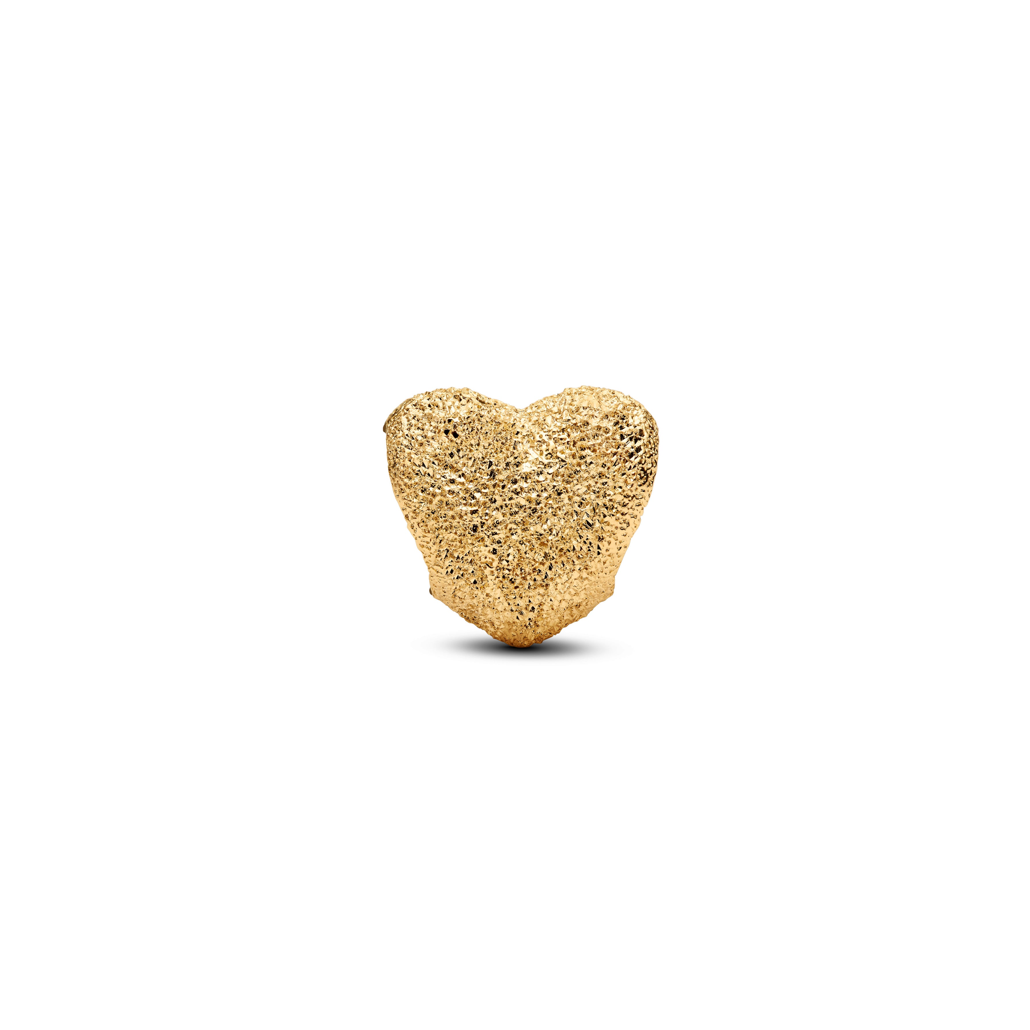 Textured Heart Mini Charm