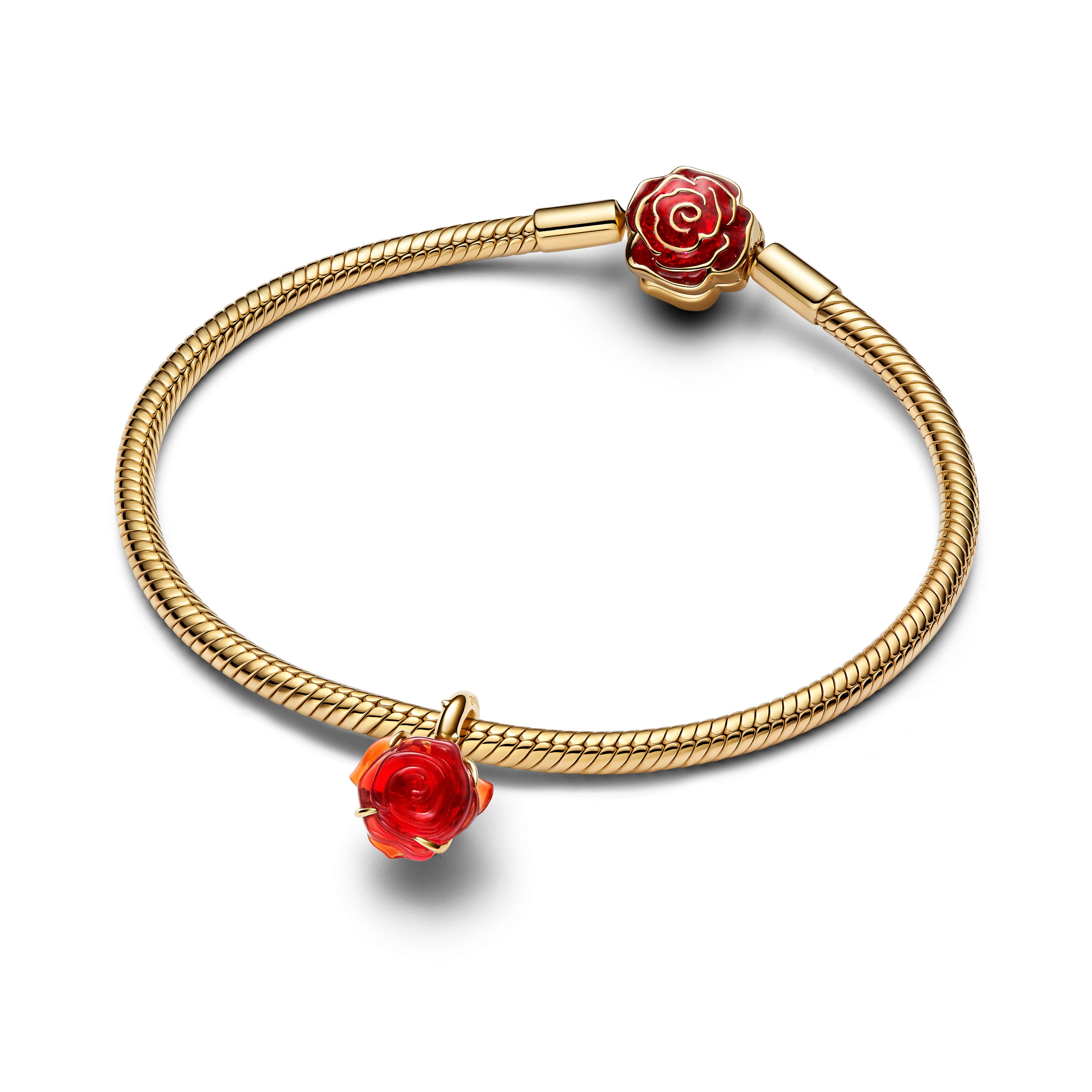 Disney Beauty and the Beast Enchanted Rose Dangle