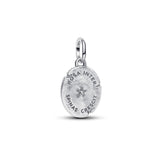 Rose Medallion Charm