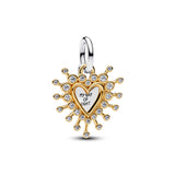 Radiant Heart Double Dangle Charm