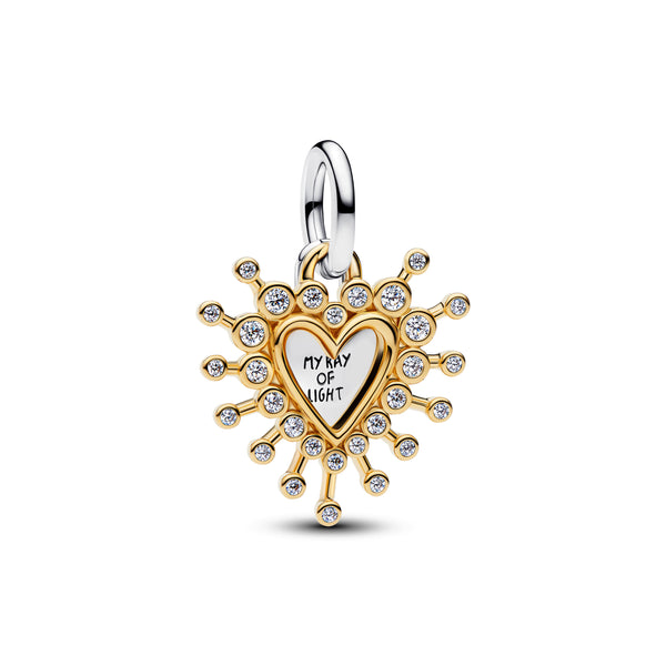 Radiant Heart Double Dangle Charm