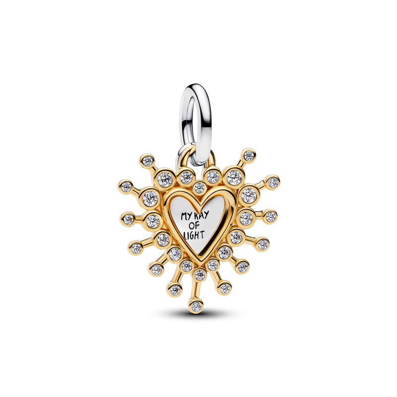 Radiant Heart Double Dangle Charm