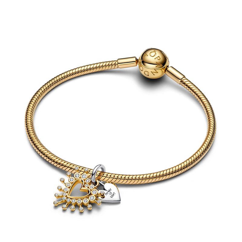 Radiant Heart Double Dangle Charm