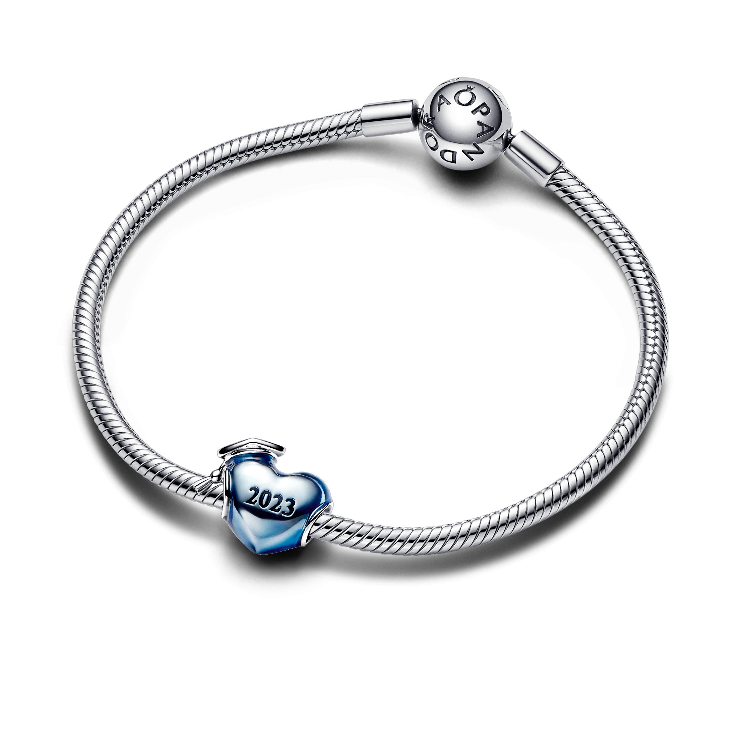 Blue 2023 Graduation Heart Charm