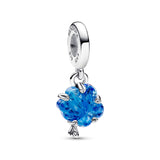 Blue Murano Glass Family Tree Dangle Charm