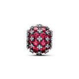 Sparkling Pavé Round Pink Charm