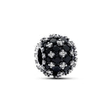 Sparkling Pavé Round Black Charm