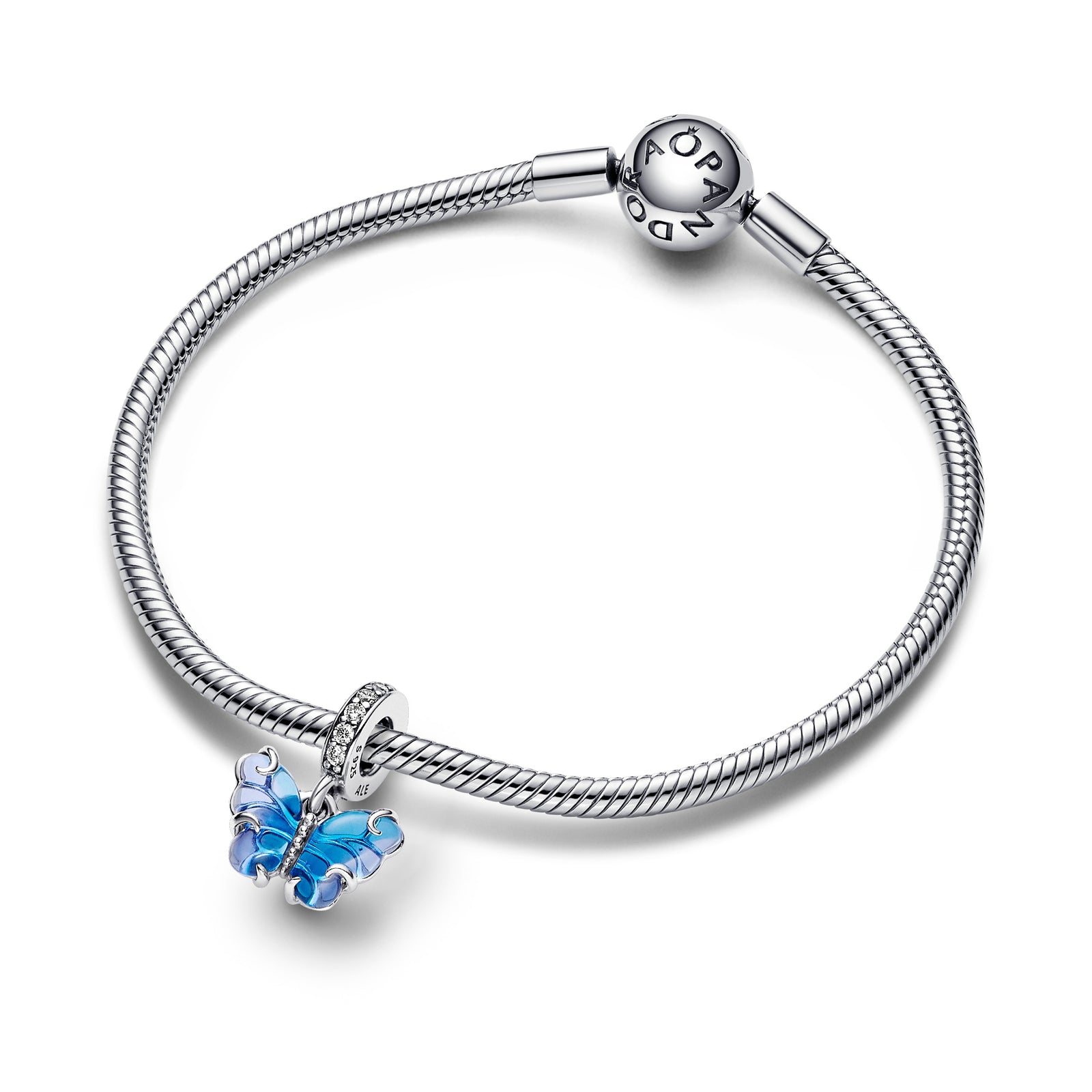 Blue Murano Glass Butterfly Dangle Charm – Pandora Shop Lebanon