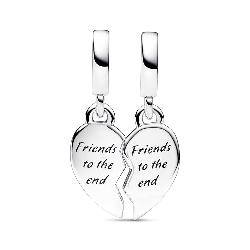 Friends Splittable Heart Dangle Charm