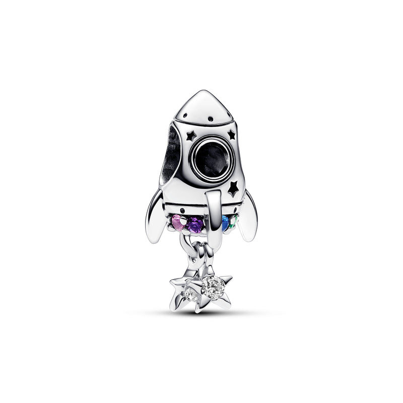 Space Love Rocket Charm