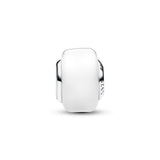 White Mini Murano Glass Charm