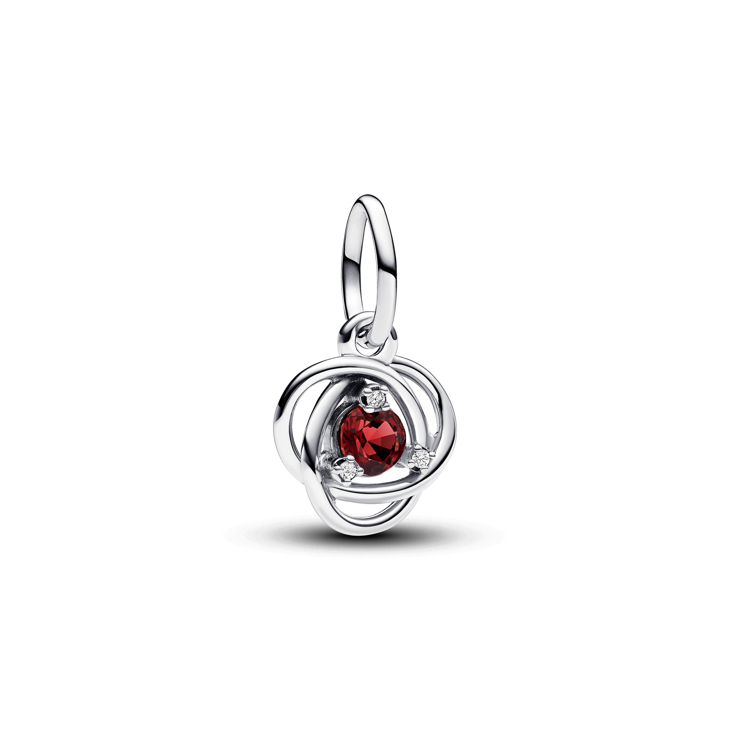 July True Red Eternity Circle Dangle Charm