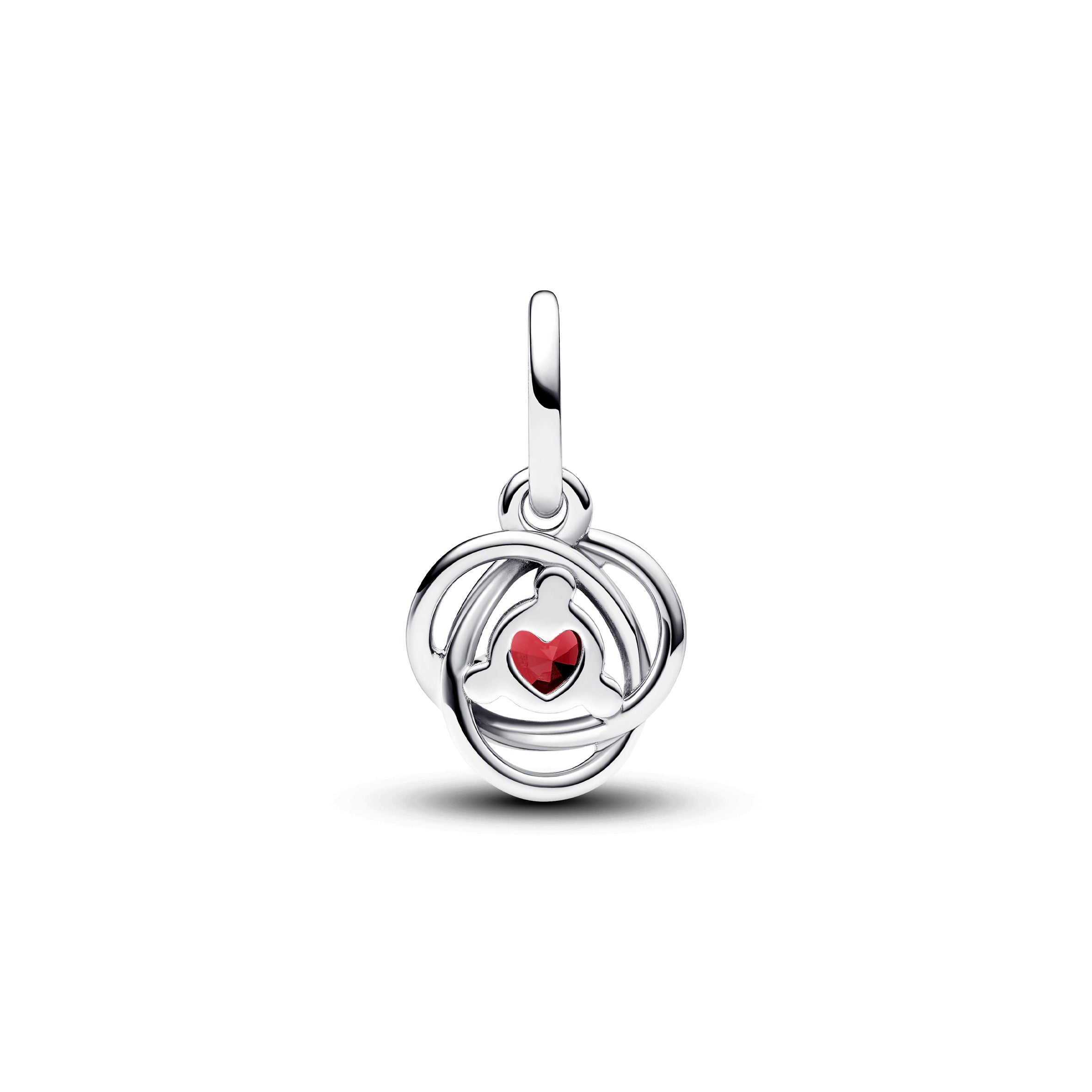 July True Red Eternity Circle Dangle Charm