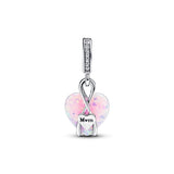 Mom Heart Dangle Charm