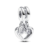 Hearts Splittable Dangle Charm