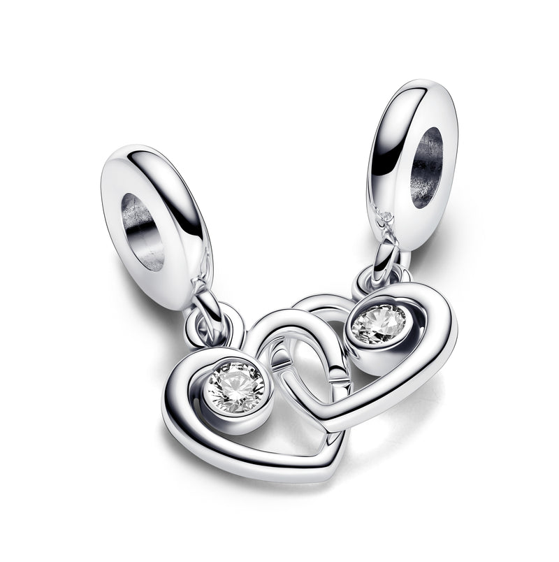 Hearts Splittable Dangle Charm