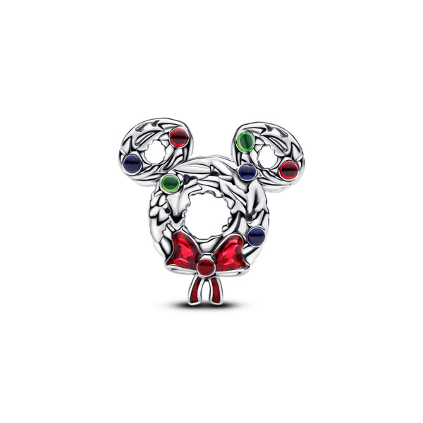 Disney Mickey Mouse Christmas Wreath Charm