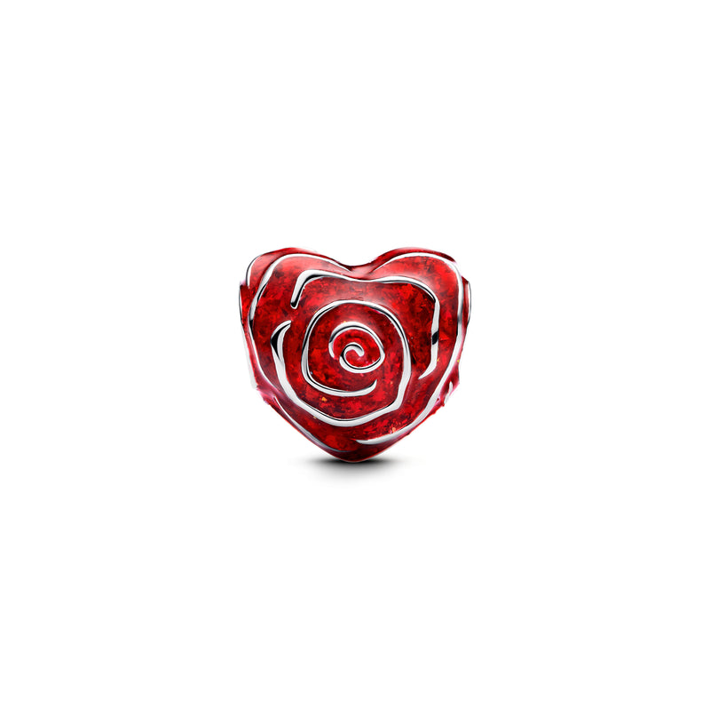 Rose Heart Charm