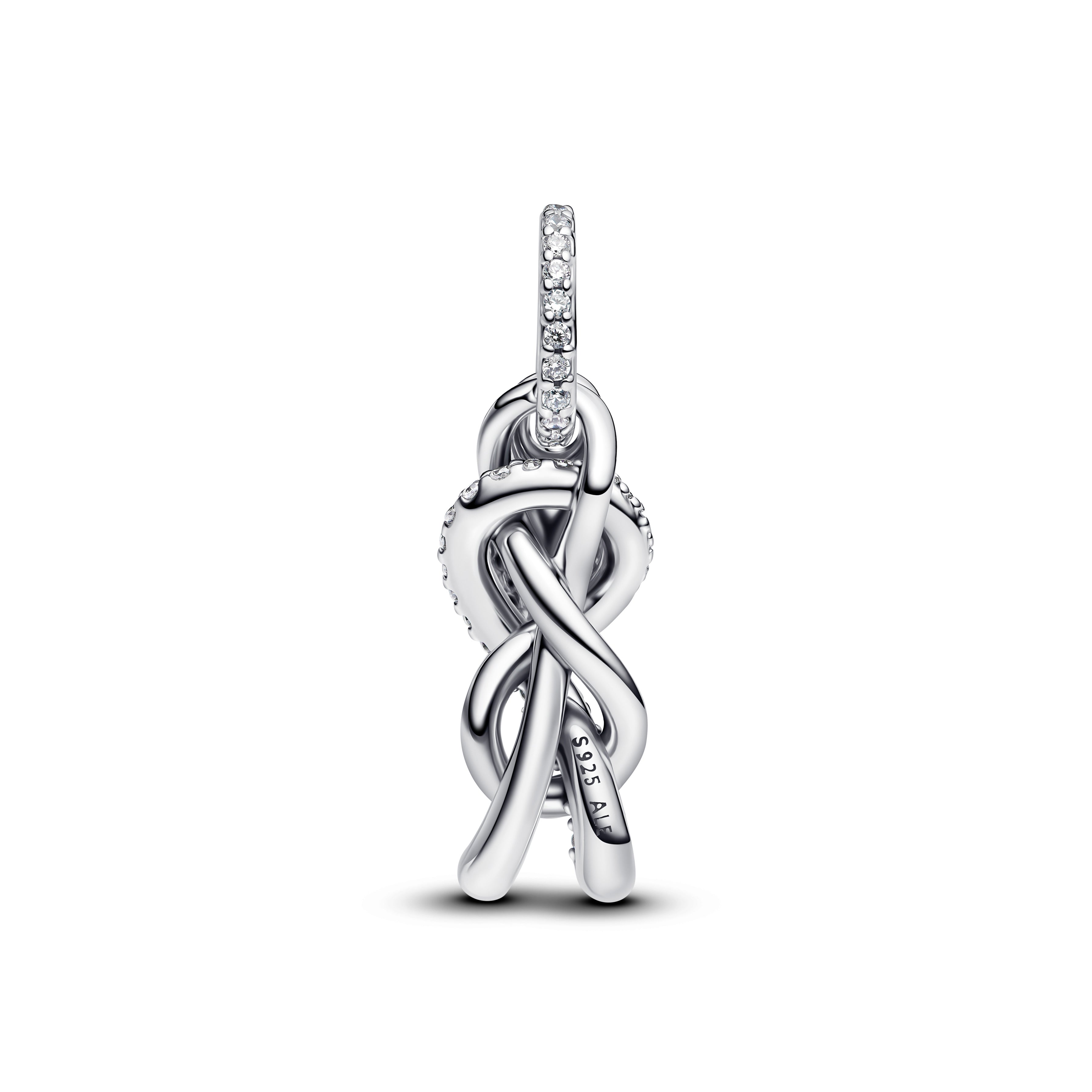 Pavé Infinity Knot Dangle Charm